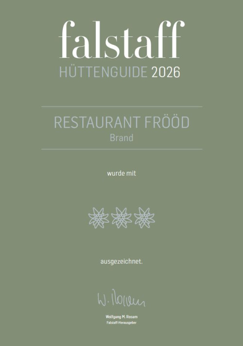 falstaff hüttenguide auszeichnung restaurant frööd vorarlberg brandnertal